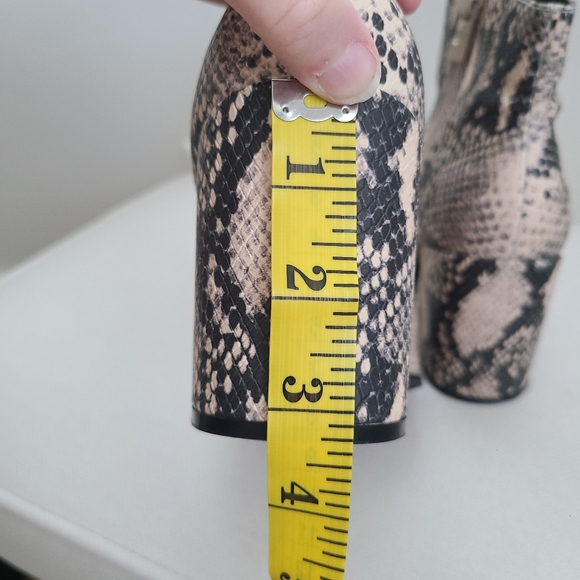 Torrid Snakeskin Print Heeled Ankle Boots - Picture 5 of 7
